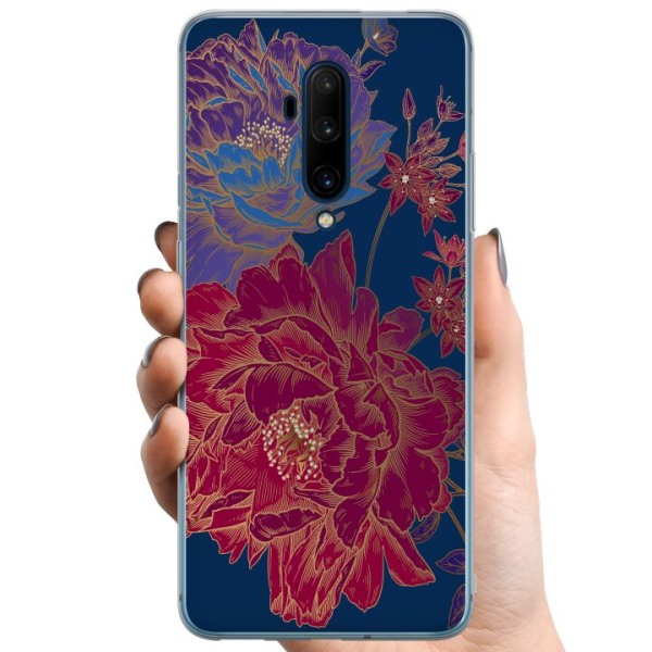 OnePlus 7T Pro TPU Mobilcover Blomster