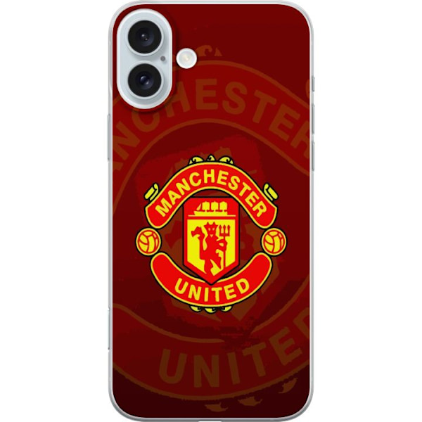 Apple iPhone 16 Plus Gennemsigtig cover Manchester United