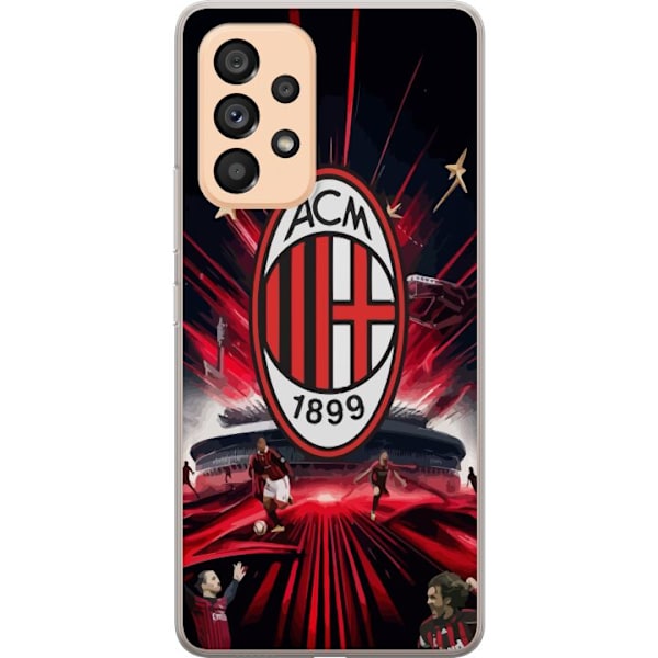 Samsung Galaxy A53 5G Läpinäkyvä kuori AC Milan