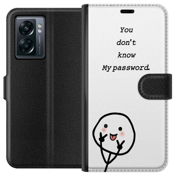 OnePlus Nord N300 Plånboksfodral You Don’t Know My Password – edgy textmotiv med attityd