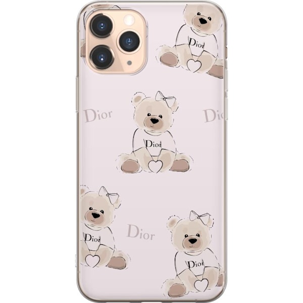Apple iPhone 11 Pro Gjennomsiktig deksel Teddy Dior Vibes - lu