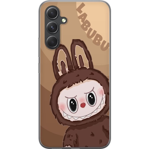 Samsung Galaxy S24 Gjennomsiktig deksel Labubu Sky Kosebamse -