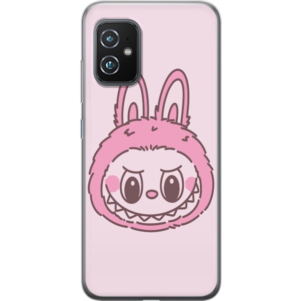 Asus Zenfone 8 Läpinäkyvä kuori Labubu Eläinradan Bunny-versio