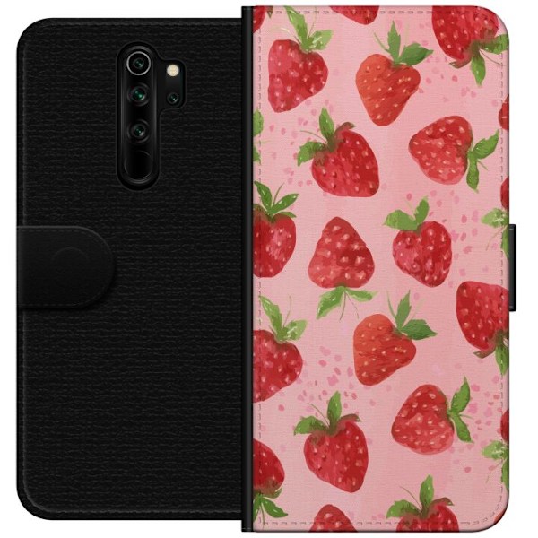 Xiaomi Redmi Note 8 Pro  Tegnebogsetui Jordbærdrømme - Retro