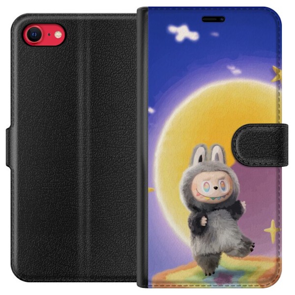 Apple iPhone 8 Lommeboketui Labubu Neon Pop - Neonfarget pop a