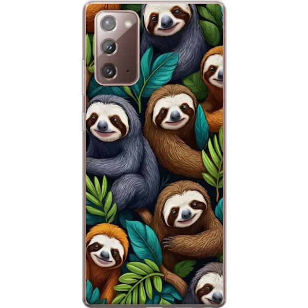 Samsung Galaxy Note20 Läpinäkyvä kuori Sengångarstil - ren