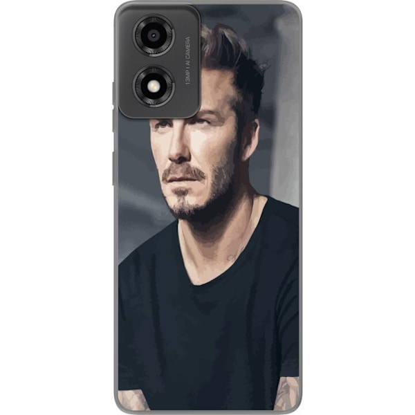 Motorola Moto E14 Gennemsigtig cover David Beckham