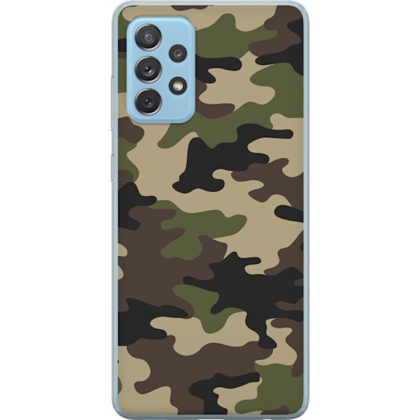 Samsung Galaxy A72 5G Deksel / Mobildeksel - Skog kamuflasje