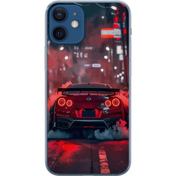 Kompatibelt Mobildeksel til Apple iPhone 12 mini Sportsbil Rød Drift Racing Tuning