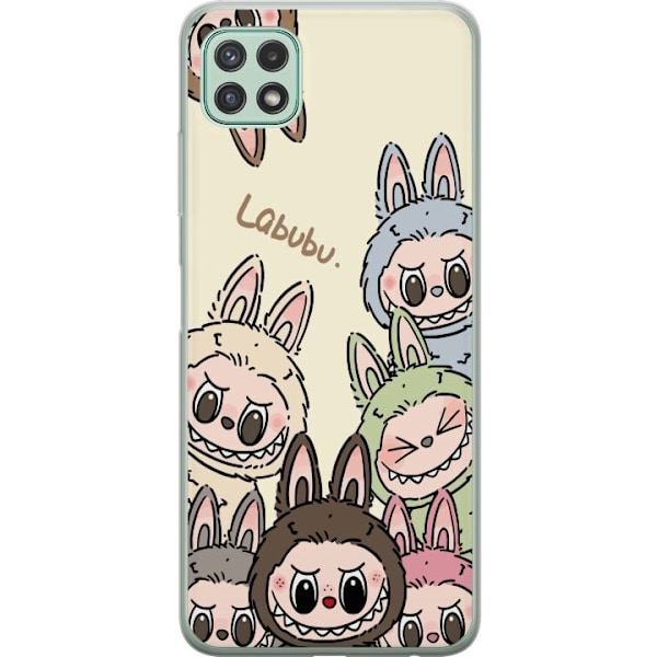 Samsung Galaxy A22 5G Läpinäkyvä kuori Labubu Pastel Collec