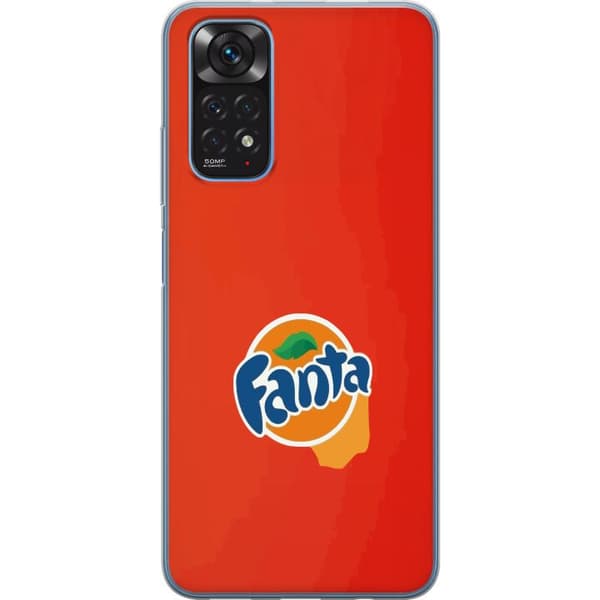 Kompatibelt Mobildeksel til Xiaomi Redmi Note 11S Minimalistisk appelsinbrus-inspirert design oransje
