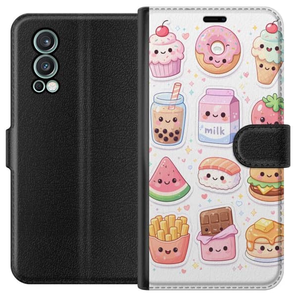 Kompatibel Tegnebogsetui til OnePlus Nord 2 5G pixelmonster grön