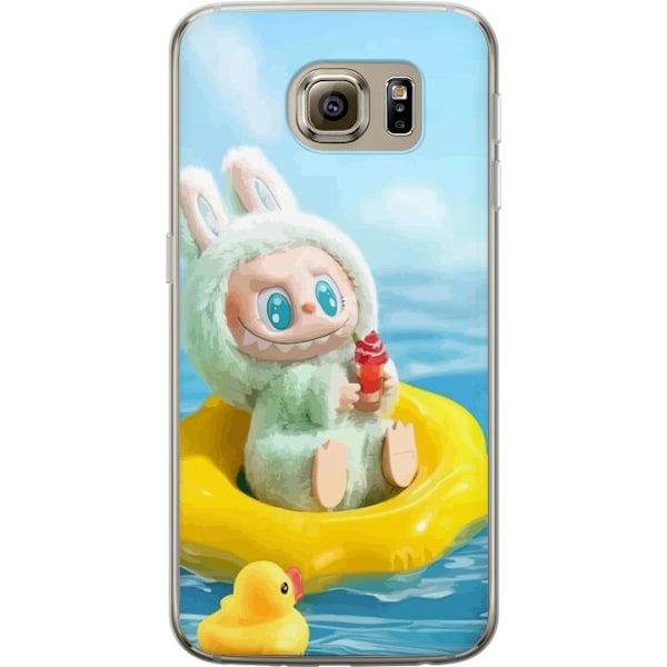 Samsung Galaxy S6 Läpinäkyvä kuori Labubu Stripe Attack - Raidat kohtaavat hirviöt