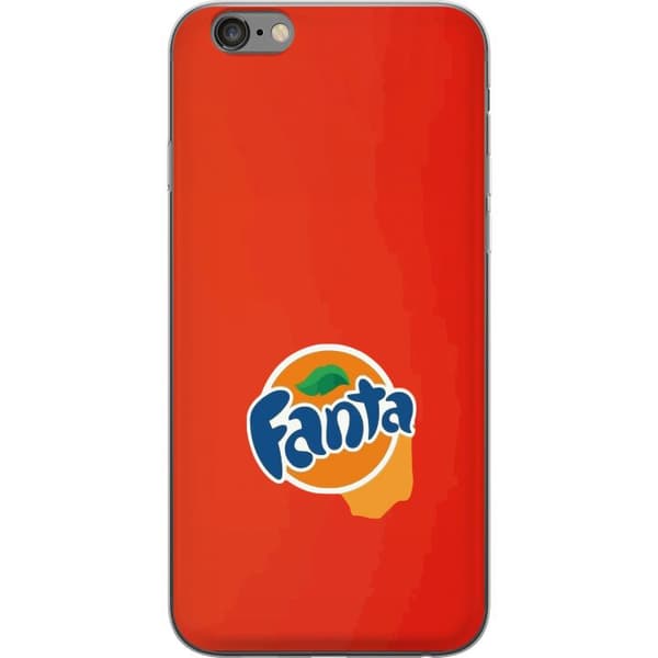 Kompatibelt Mobildeksel til Apple iPhone 6s Plus Minimalistisk appelsinbrus-inspirert design oransje