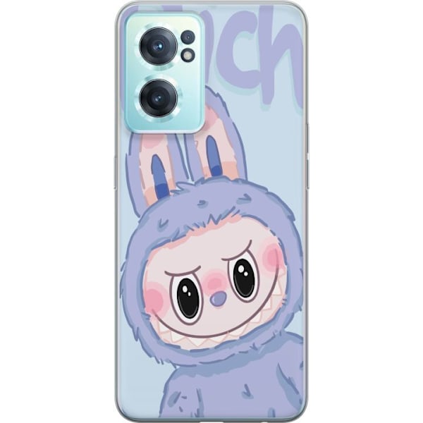 OnePlus Nord CE 2 5G Genomskinligt Skal Blue Bunny Labubu