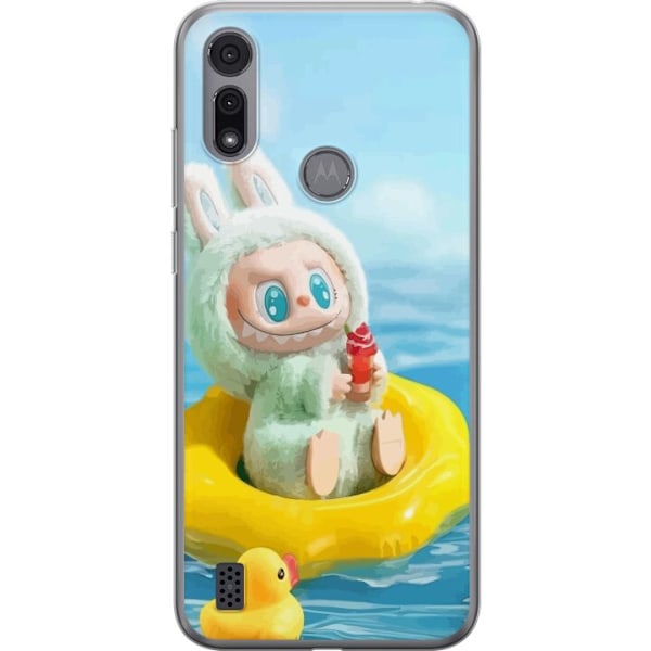 Motorola Moto E6i Genomskinligt Skal Labubu Macaron Series