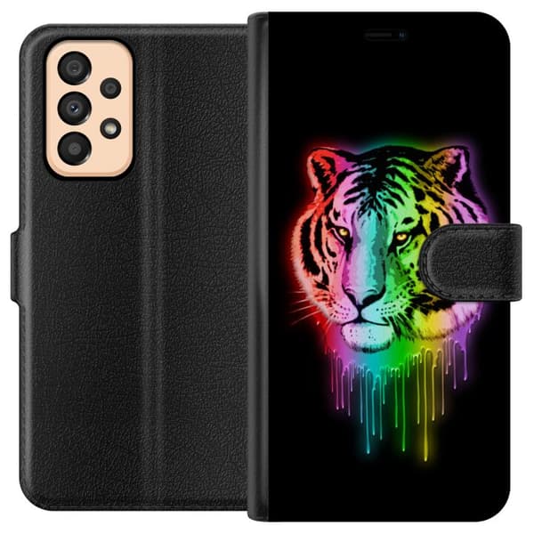 Kompatibelt Plånboksfodral till Samsung Galaxy A33 5G Tiger