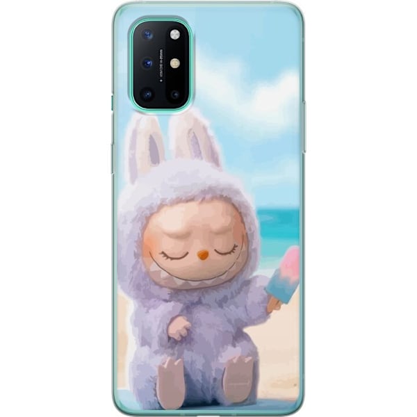 OnePlus 8T Läpinäkyvä kuori Labubu Vaaleanpunainen Tunnelma