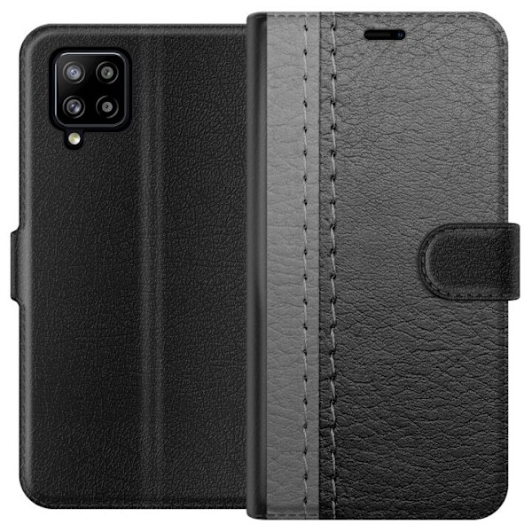 Samsung Galaxy A42 5G Plånboksfodral Black & Grey Leather