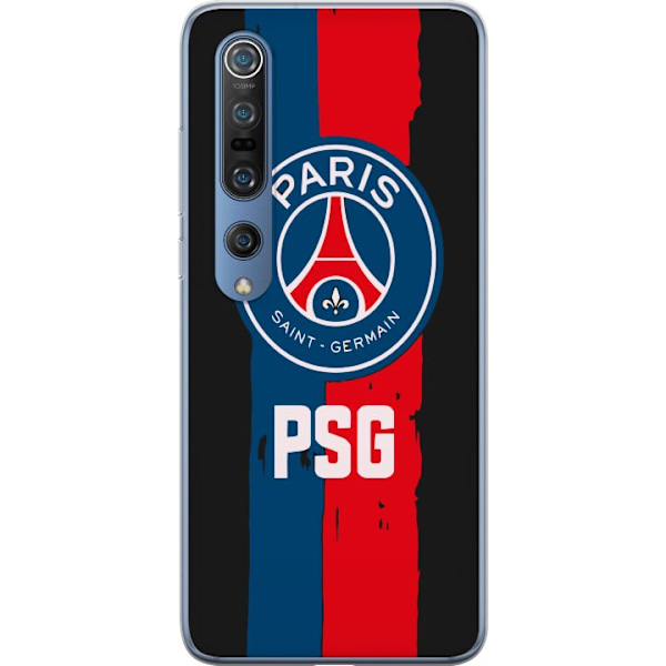 Xiaomi Mi 10 Pro 5G Läpinäkyvä kuori Paris Saint-Germain F.