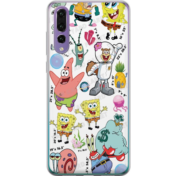 Huawei P20 Pro Gjennomsiktig deksel SpongeBob SquarePants