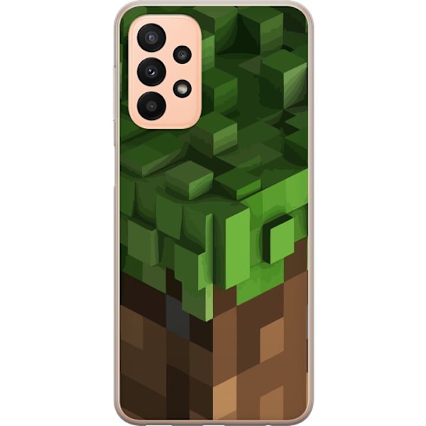 Samsung Galaxy A23 Genomskinligt Skal Minecraft Blocks