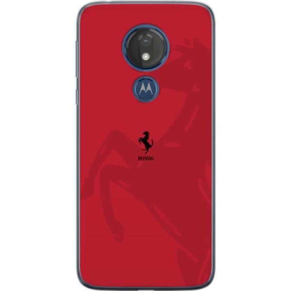 Motorola Moto G7 Power Genomskinligt Skal Ferrari