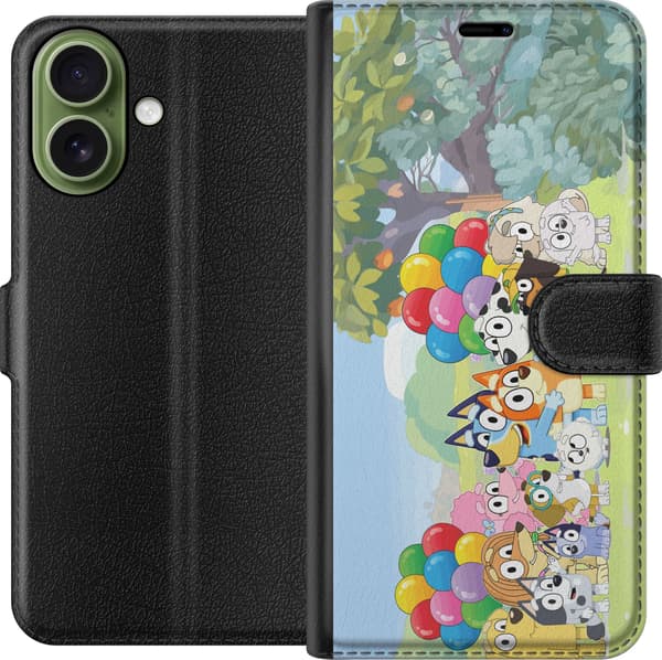 Kompatibelt Lommeboketui til Apple iPhone 18 Tegnede hunder med ballonger