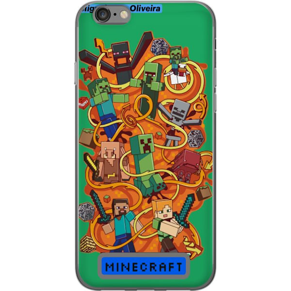 Apple iPhone 6s Läpinäkyvä kuori Minecraft
