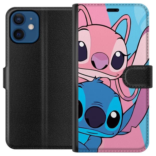 Kompatibel Tegnebogsetui til Apple iPhone 12 mini Stitch & Angel