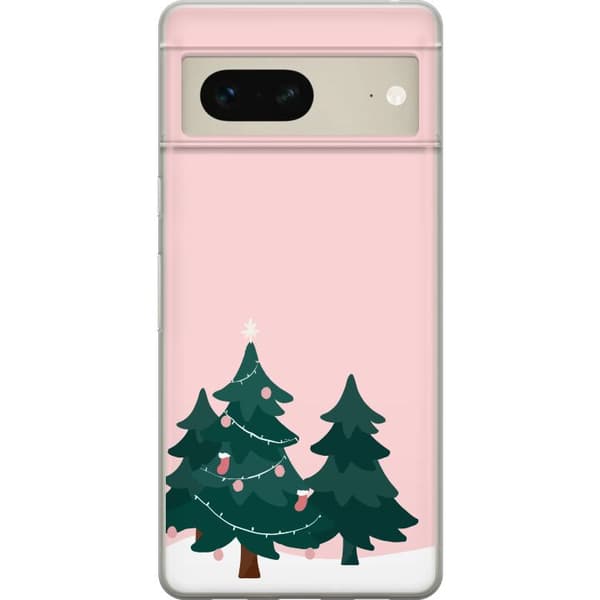 Kompatibelt Mobilskal till Google Pixel 7 Granar God Jul