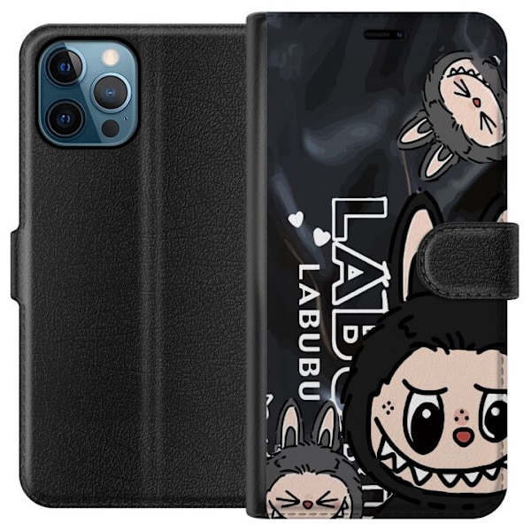 Apple iPhone 12 Pro Max Tegnebogsetui <nl>Labubu Black Energy
