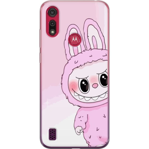 Motorola Moto E6s (2020) Genomskinligt Skal Labubu Bunny Serie