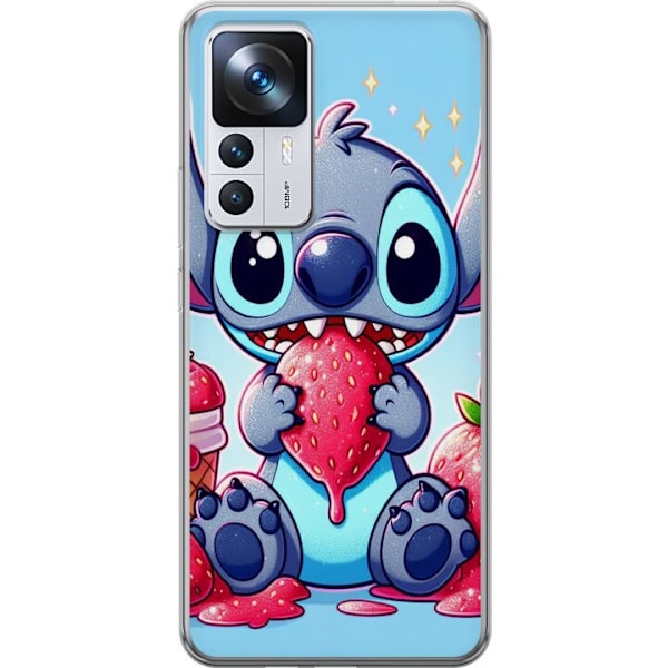 Xiaomi 12T Pro Genomskinligt Skal Strawberry Stitch