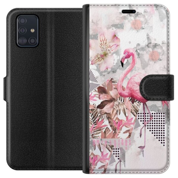 Samsung Galaxy A51 Plånboksfodral Flamingo