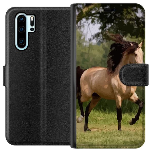 Kompatibelt Lommeboketui til Huawei P30 Pro Hest