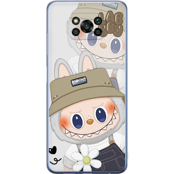 Xiaomi Poco X3 Pro Gennemsigtig cover Labubu Minimal Mood - En
