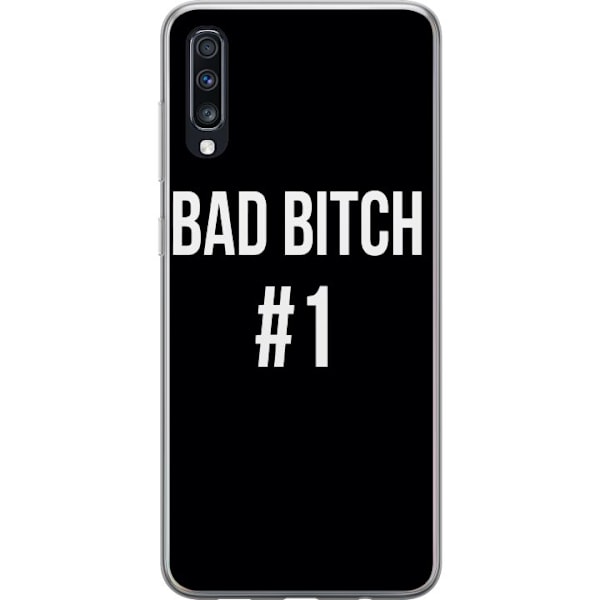 Samsung Galaxy A70 Gjennomsiktig deksel Bad Bitch #1