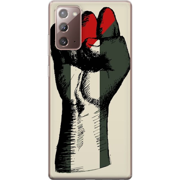 Samsung Galaxy Note20 Gennemsigtig cover Hånd bundet i Palæs