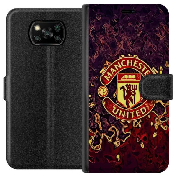 Xiaomi Poco X3 NFC Lommeboketui Manchester United
