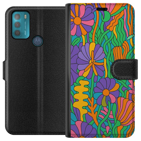 Motorola Moto G50 Tegnebogsetui Farveeksplosion