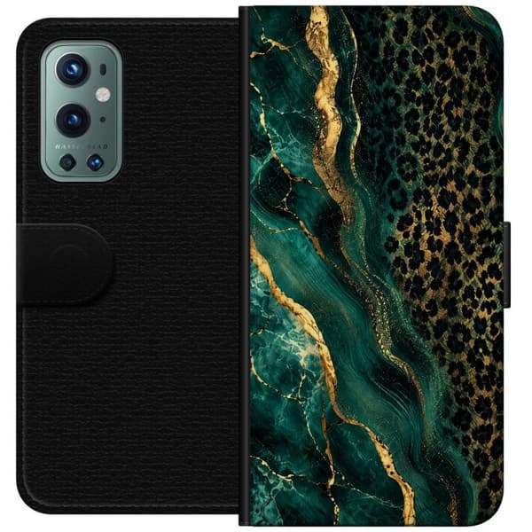 Kompatibelt Plånboksfodral till OnePlus 9 Pro Emerald Wild grön