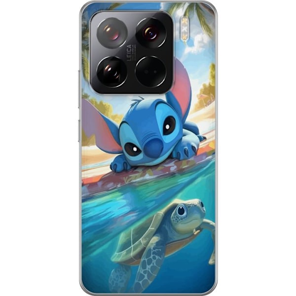 Xiaomi 15 Pro Gennemsigtig cover Stitch med skildpadde - sød