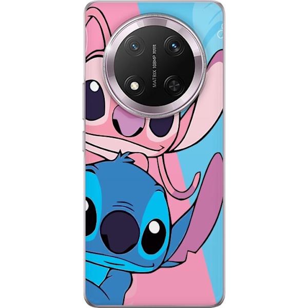 Honor Magic7 Lite Genomskinligt Skal Stitch & Angel