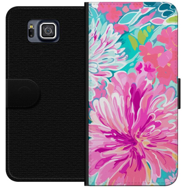 Samsung Galaxy Alpha Lommeboketui Blomsterfjær