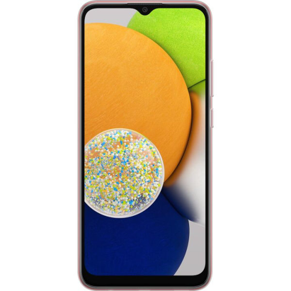 Samsung Galaxy A03 Gennemsigtig cover Farverige poter