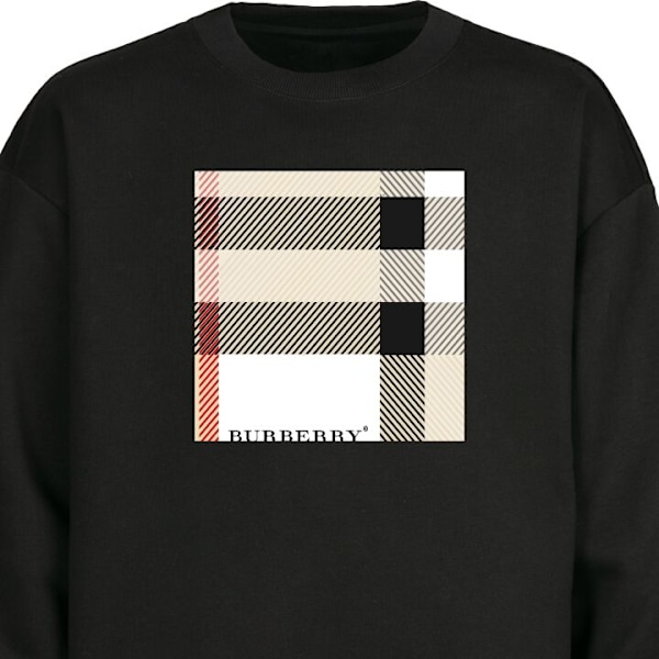 Sweatshirt til Voksne | Klassisk Collegebluse Burberry sort M