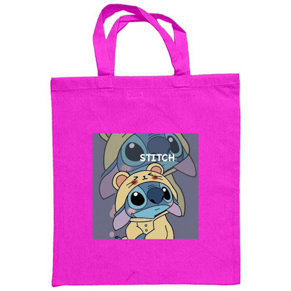 Tygpåse | Hållbar Shoppingväska i Tyg Stitch Mörkrosa one size
