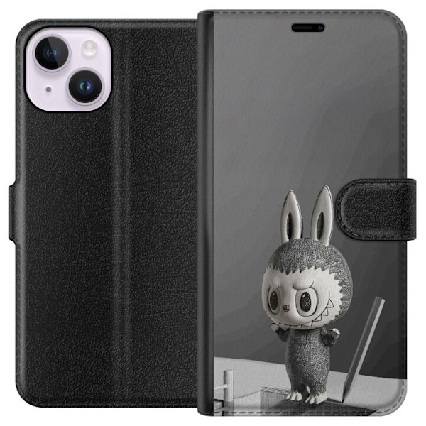 Apple iPhone 15 Lompakkokotelo Pop Mart MEGA LABUBU LABUBU Ske