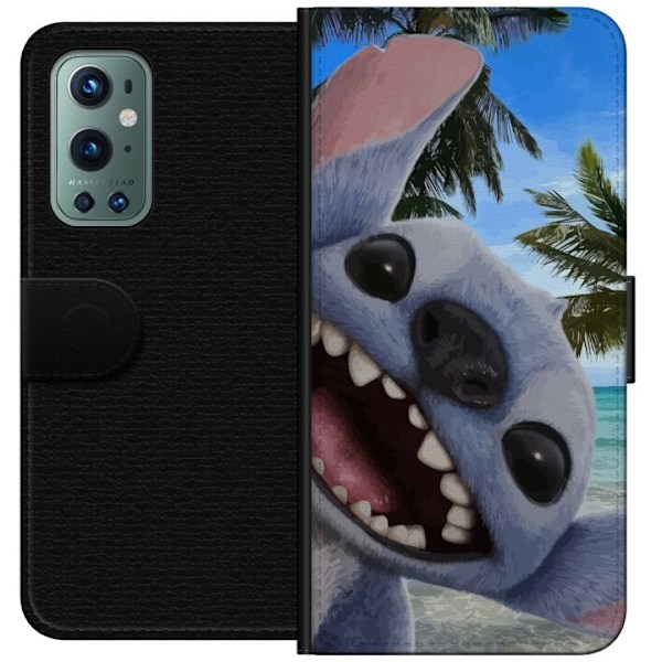 OnePlus 9 Pro Lommeboketui Stitch mobildeksel med palmer i søtt vennskapsdesign.
